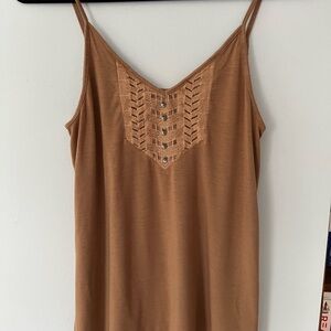 American Eagle, tank top dark beige, size S, barely worn